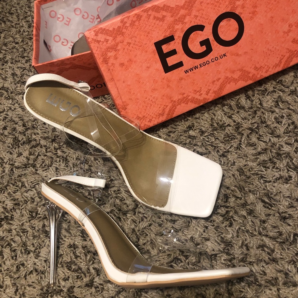 Lance Square Toe Perspex Heels